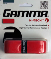 Tenisz markolat - csere Gamma Hi-Tech Grip  1P - red