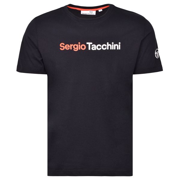 T-shirt pour hommes Sergio Tacchini Robin T-shirt - black/orange