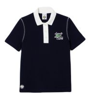 Damen Poloshirt Lacoste Sport Roland Garros Edition Cotton Pique Polo Shirt - navy blue/white