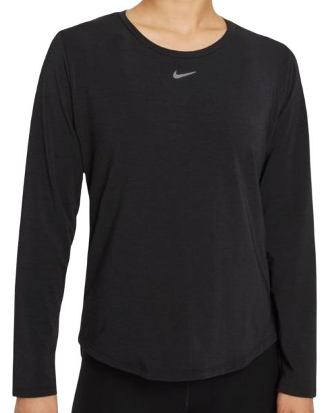 Дамска блуза с дълъг ръкав Nike Dri-Fit One Luxe LS Top W - black/reflective silver