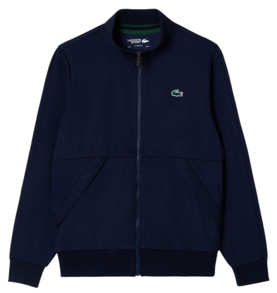 Pánske mikiny Lacoste Zipped Sport Sweatshirt - Modrý