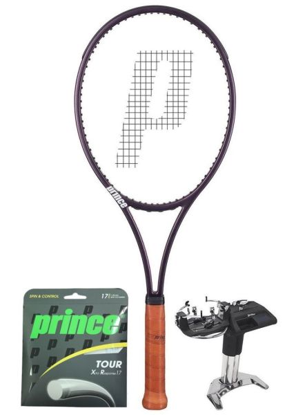 Ρακέτα τένις Prince TXT2.5 Phantom 93P + xορδή + πλέξιμο ρακέτας