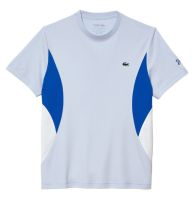 Herren Tennis-T-Shirt Lacoste Tennis x Novak Djokovic T-Shirt - light blue
