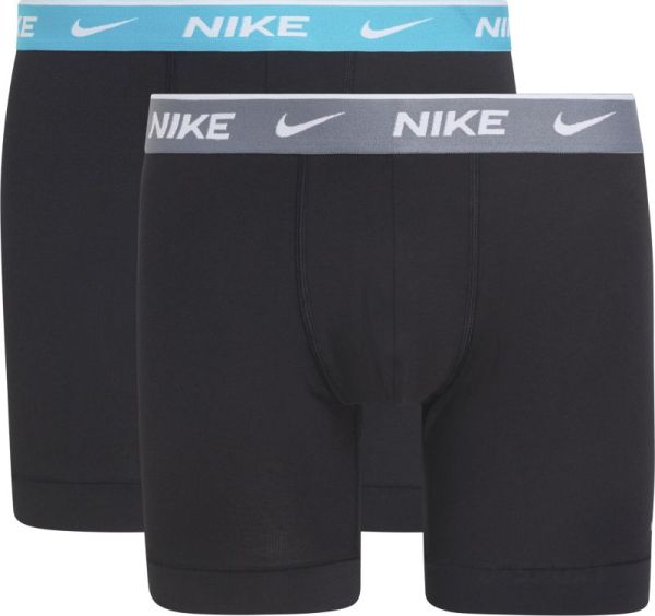 Bokserice Nike Everyday Cotton Stretch Boxer Brief 2P - black/dusty cactus/cool grey