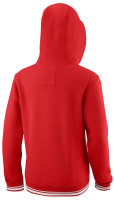 Dječački sportski pulover Wilson Y Team Script FZ Hoody - wilson red Dječački sportski pulover Wilson Y Team Script FZ Hoody - wilson red