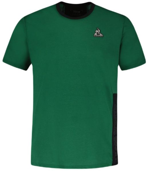 Herren Tennis-T-Shirt Le Coq Sportif TECH Tee Short Sleeve N°1 SS23 - vert foncé camuset
