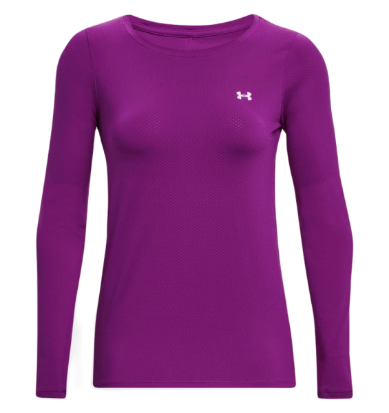 Women's long sleeve T-shirt Under Armour HeatGear Armour Long Sleeve - purple
