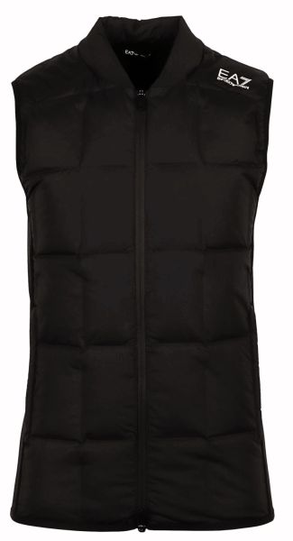 Herren Tennisweste EA7 Man Woven Down Waistcoat - - Schwarz