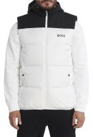 Teniso liemenė vyrams BOSS x Matteo Berrettini Water-Repellent Hooded Gilet With Logo Detail - white Teniso liemenė vyrams BOSS x Matteo Berrettini Water-Repellent Hooded Gilet With Logo Detail - white