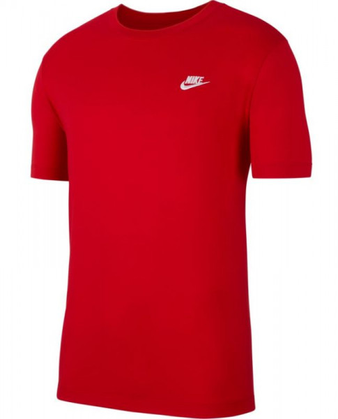 Herren Tennis-T-Shirt Nike NSW Club Tee M - university red/white