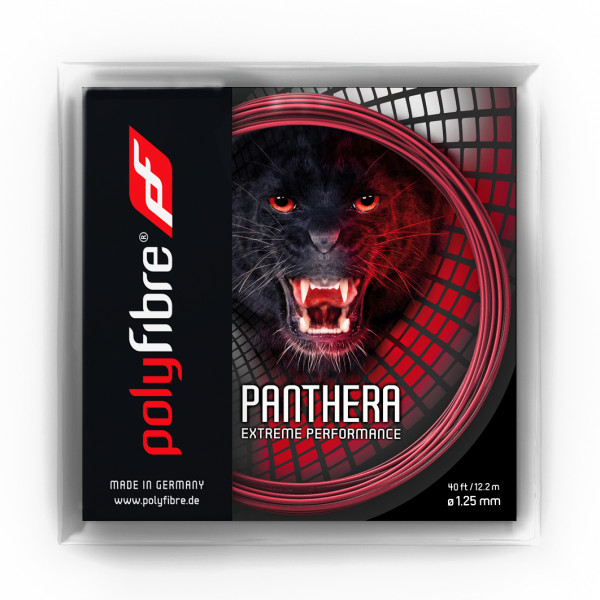 Tenisz húr Polyfibre Panthera (12,2 m) - red