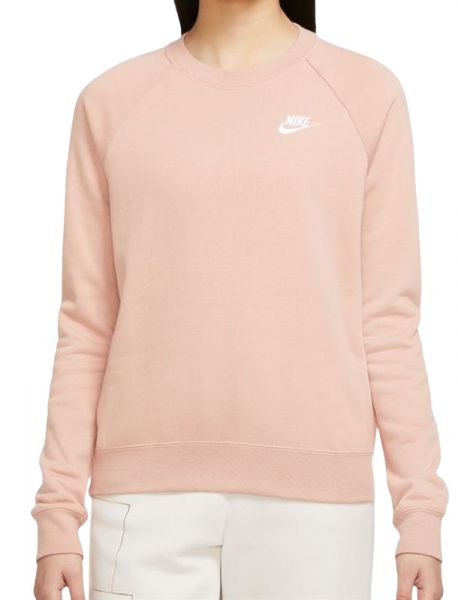Damska bluza tenisowa Nike Essential Crew Fleece W - rose whisper/white