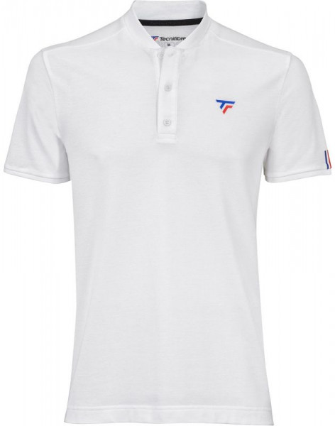 Мъжка тениска с якичка Tecnifibre Polo Pique - white