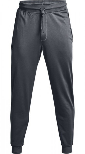 Męskie spodnie tenisowe Under Armour Sportstyle Tricot Jogger - pitch gray/black