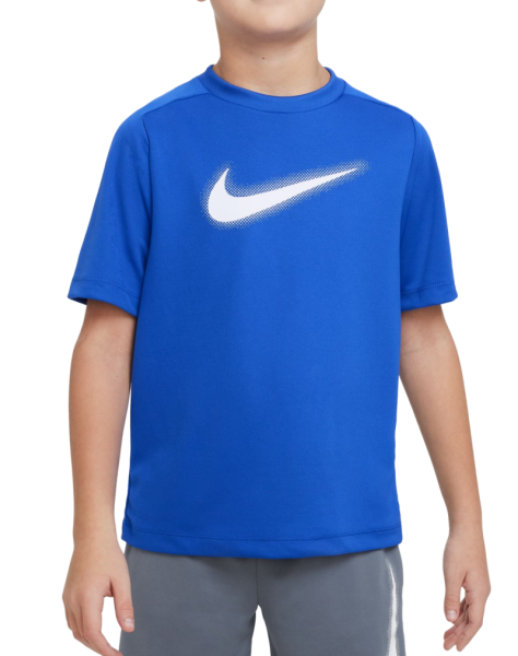 Marškinėliai berniukams Nike Dri-Fit Multi+ Top - game royal/white