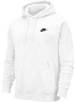 Męska bluza tenisowa Nike Sportswear Club Hoodie PO BB - white/black