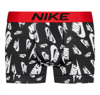 Sportinės trumpikės vyrams Nike Dri-Fit Essential Micro Trunk 1P - black shoebox print/uni red
