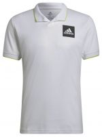 Pánské tenisové polo tričko Adidas Paris Heat.Rdy Tennis Freelift Polo M - white/pulse lime