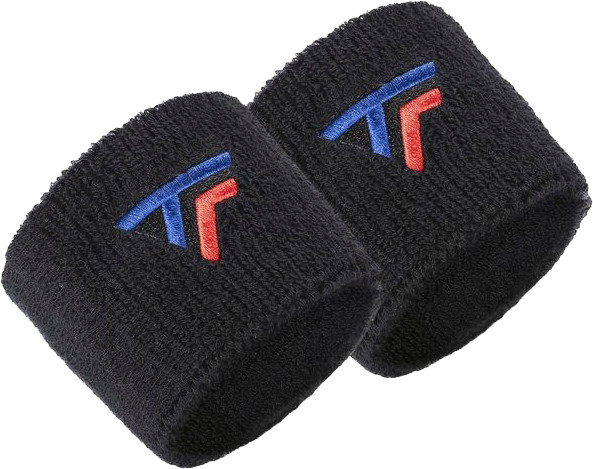 Frotka tenisowa Tecnifibre Wristbands New Logo x2 - black
