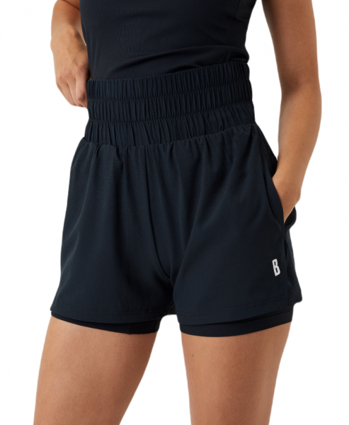 Shorts de tenis para mujer Björn Borg Ace Shorts - black beauty