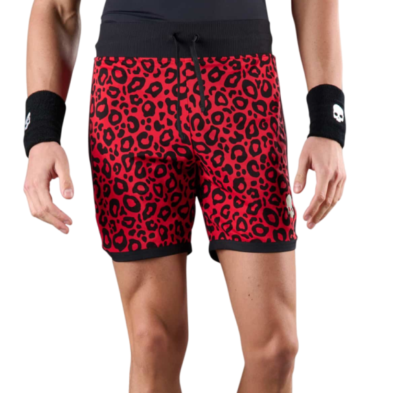 Férfi tenisz rövidnadrág Hydrogen Panther Tech Shorts - red