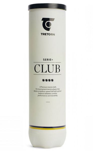 Tenisové loptičky Tretorn Serie+ Club (white can) - 4B