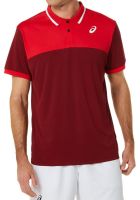 Férfi teniszpolo Asics Court Polo Shirt - beet juice/classic red