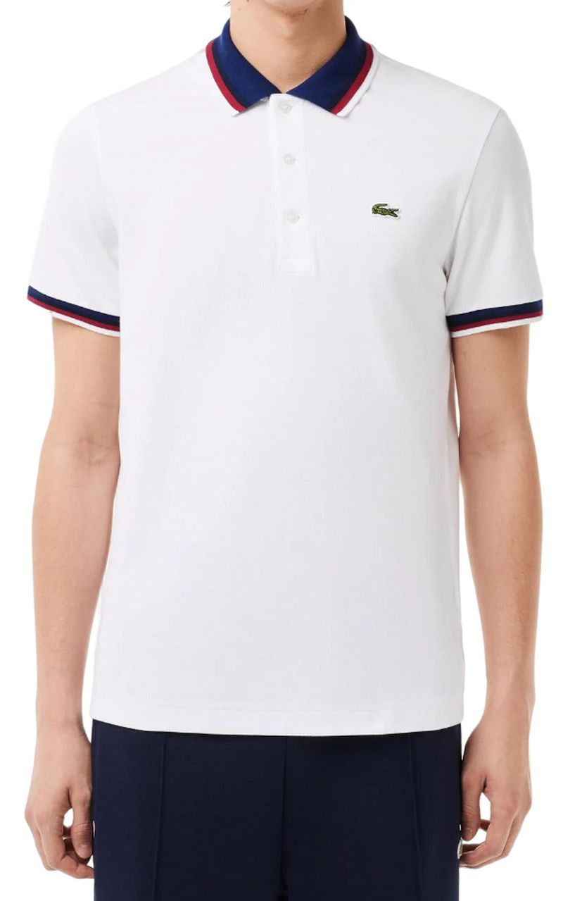 Lacoste tricolor polo shirt hotsell