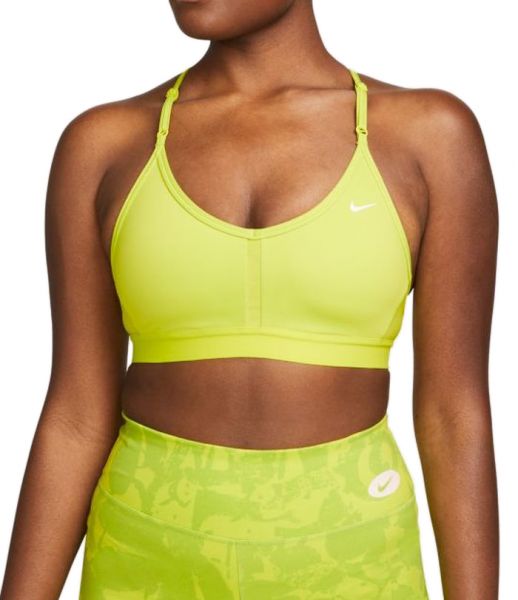 Women's bra Nike Indy Bra V-Neck W - atomic green/atomic green/white