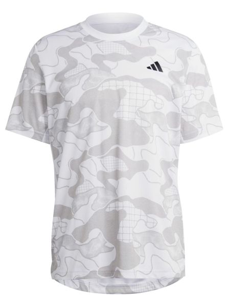  Adidas Club Graphic T-Shirt - white/grey three/grey one