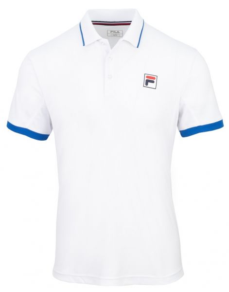 Herren Tennispoloshirt Fila Polo Noel - white