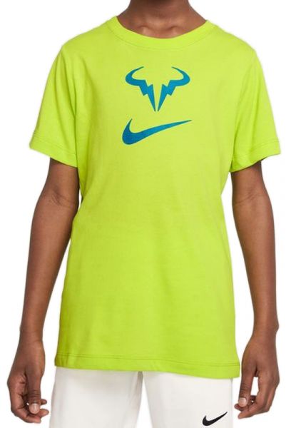 Marškinėliai berniukams Nike Court Dri-Fit Tee Rafa - atomic green