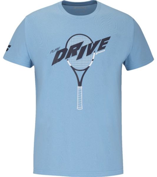 Boys' t-shirt Babolat Drive Cotton Jr - Blue