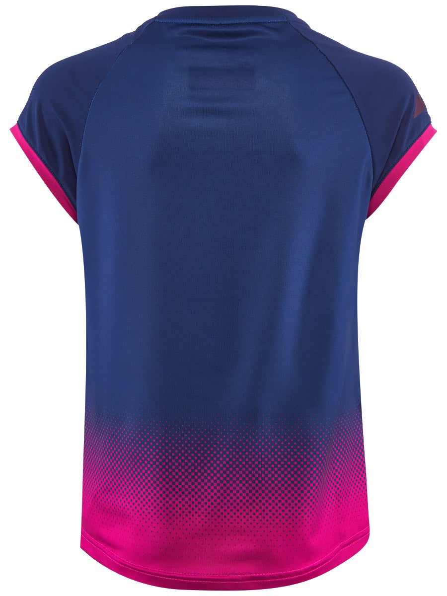 Babolat Compete Cap Sleeve Top - estate blue/vacious red