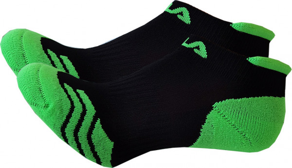 Teniso kojinės Fila Calza Invisible Running Socks - 2 poros/green flu