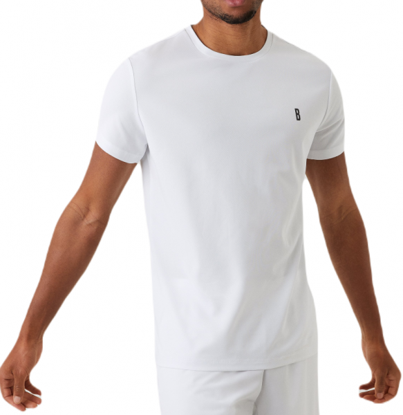 T-shirt pour hommes Björn Borg Ace T-shirt Stripe - brilliant white