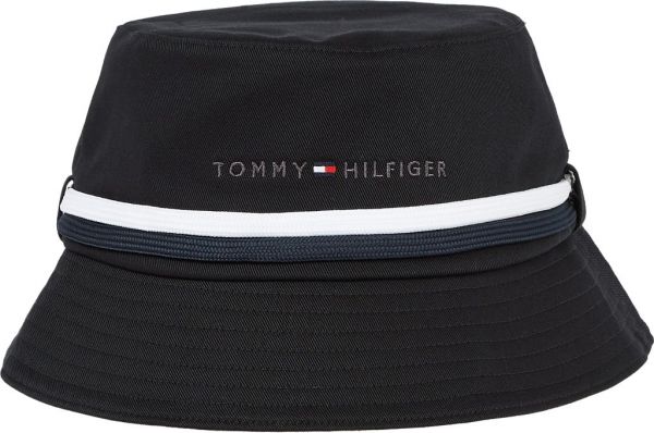 Kapa za tenis Tommy Hilfiger Established Tape Bucket Man - black