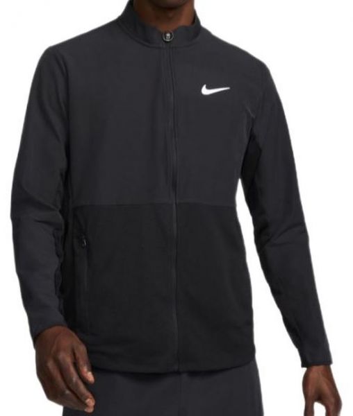 Meeste dressipluus Nike Court Advantage Packable Jacket - black/white
