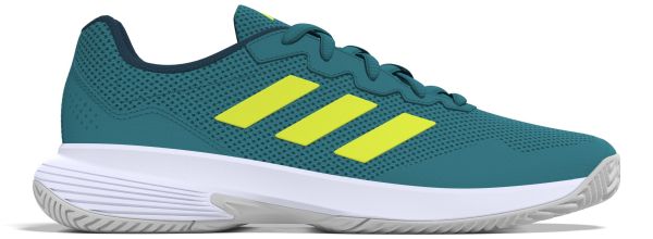 Herren-Tennisschuhe Adidas GameCourt 2 M - lucid lemon/footwear white