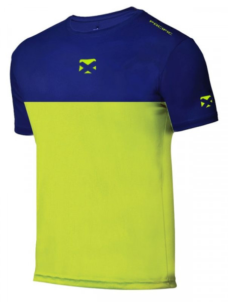 Herren Tennis-T-Shirt Pacific Break - navy/lime