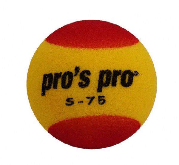 Juniorské tenisové míče Pro's Pro Stage S-75 Yelllow/Red 1B