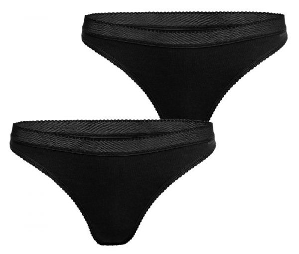 Damen Unterhosen Björn Borg Core Thong 2P - black