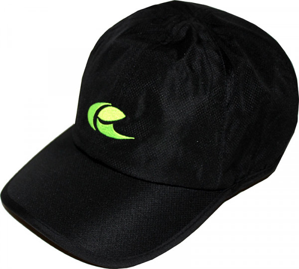 Tennismütze Solinco Cap Black with Green Logo