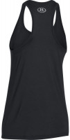 Ženska majica bez rukava Under Armour Tech Tank - black/metallic silver Ženska majica bez rukava Under Armour Tech Tank - black/metallic silver