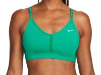 Topp Nike Indy Bra V-Neck - green/malachite/neptune green/white