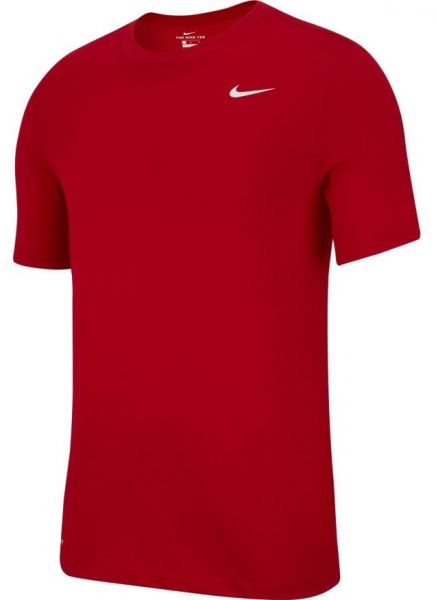  Nike Solid Dri-Fit Crew M - gym red/white