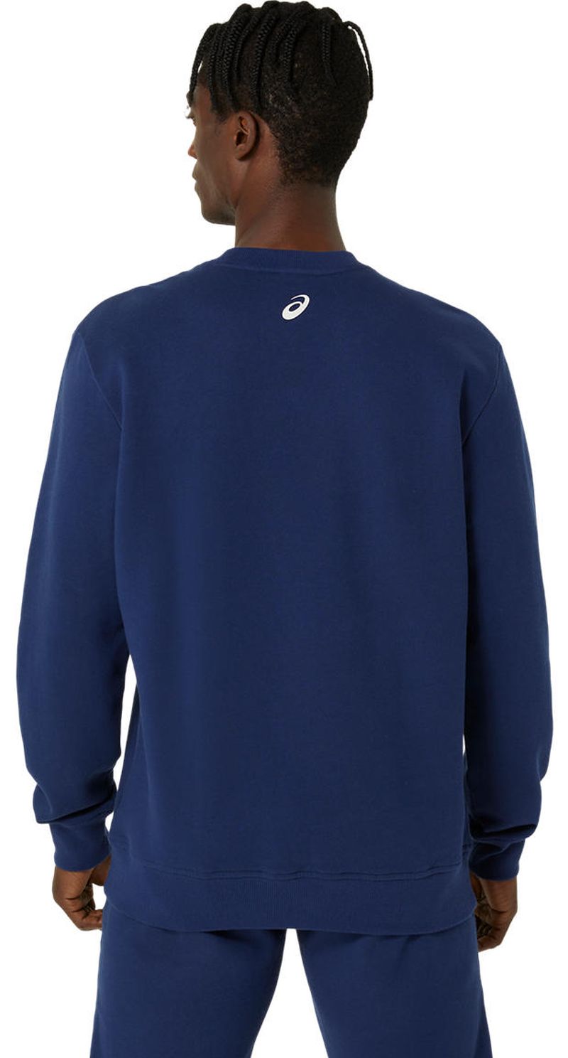 Men s Jumper Asics Sweat Shirt Blue