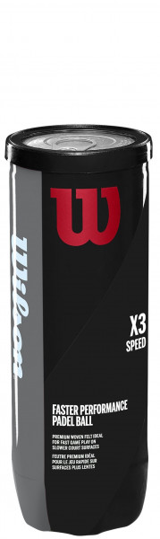 Loptice za padel Wilson Speed Faster Performance Padel Balls 3B
