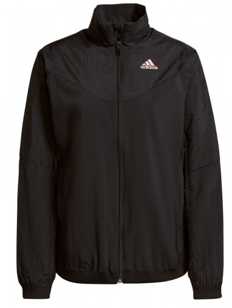 Hanorace tenis dame Adidas Warm Jacket W - black/ambient blush