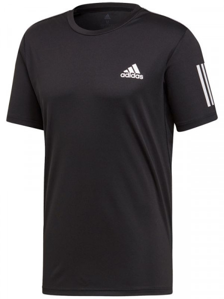  Adidas Club 3 Stripes Tee - black/white